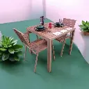 Table jardin carrée aluminium beige_1.webp