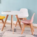 Table basse ronde blanche LILI pour enfant - Table basse salon_2.webp
