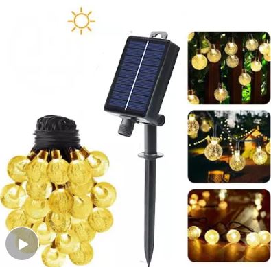 Guirlande Bulle 9.5m Chaud 50LED
