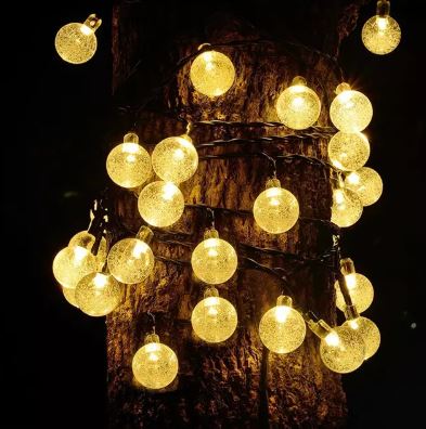 Guirlande Bulle 9.5m Chaud 50LED