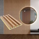 WPC PANNEAU ACOUSTIQUE A LATTES BOIS CLAIRE  173*18*2900mm 