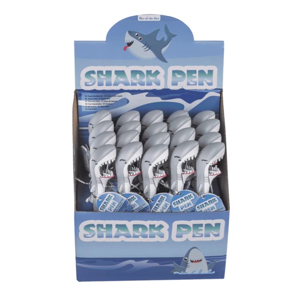 Stylo à bille, requin, 18,5 cm.
