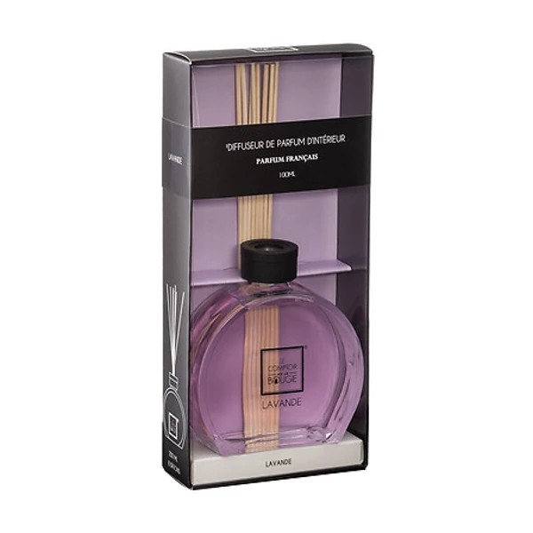 Diffuseur verre haly lavan 100ml, violet clair
