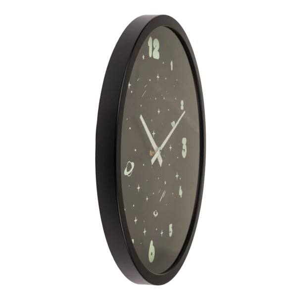 Horloge murale, Espace, brille dans le noir