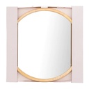 Miroir bois kim d55, marron