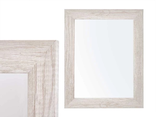 Miroir 38x48 cadre gris naturel