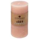 Bougie ronde olia rose 6.8x14, rose clair