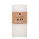 Bougie ronde olia blanche 6.8x14, blanc