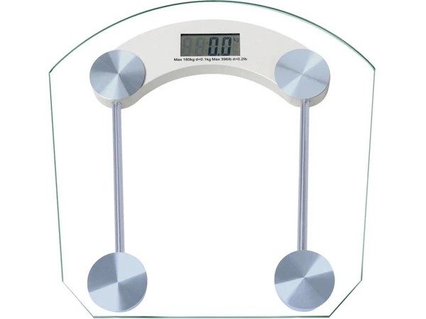 Pese-personne électronique 180kg verre LCD
