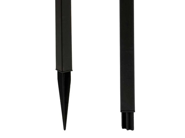 Balise solaire carrée en plastique noir