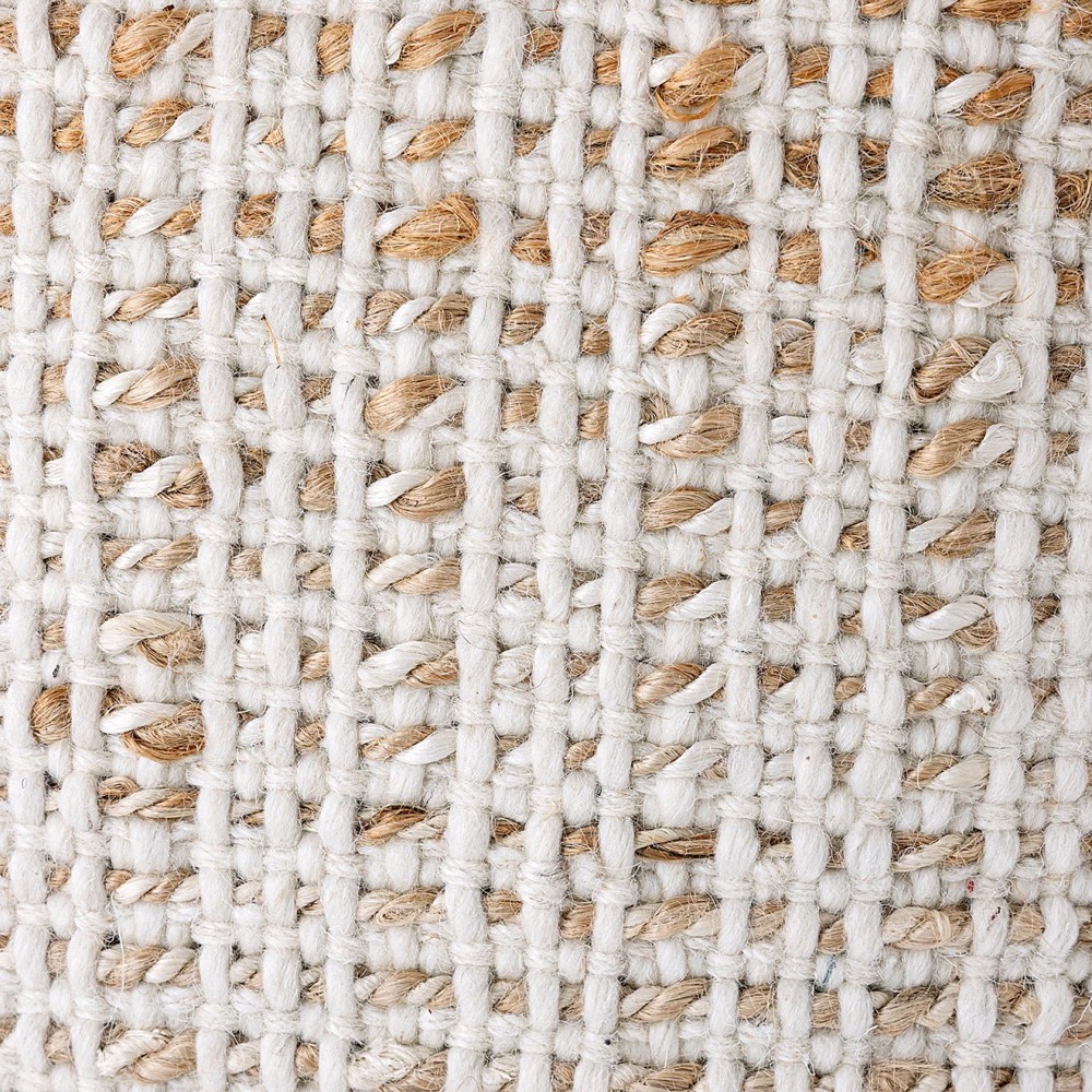 Pouf tabouret carré jute 45x45x45cm 