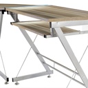Table de bureau en L, marron