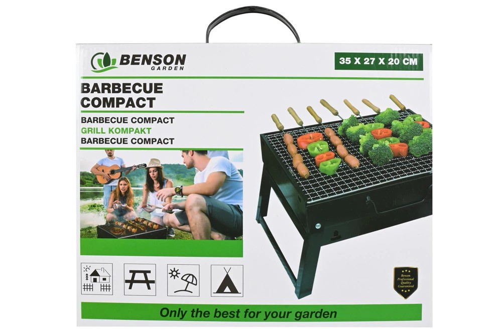 Barbecue compact et portable 35 x 27 x 20 cm