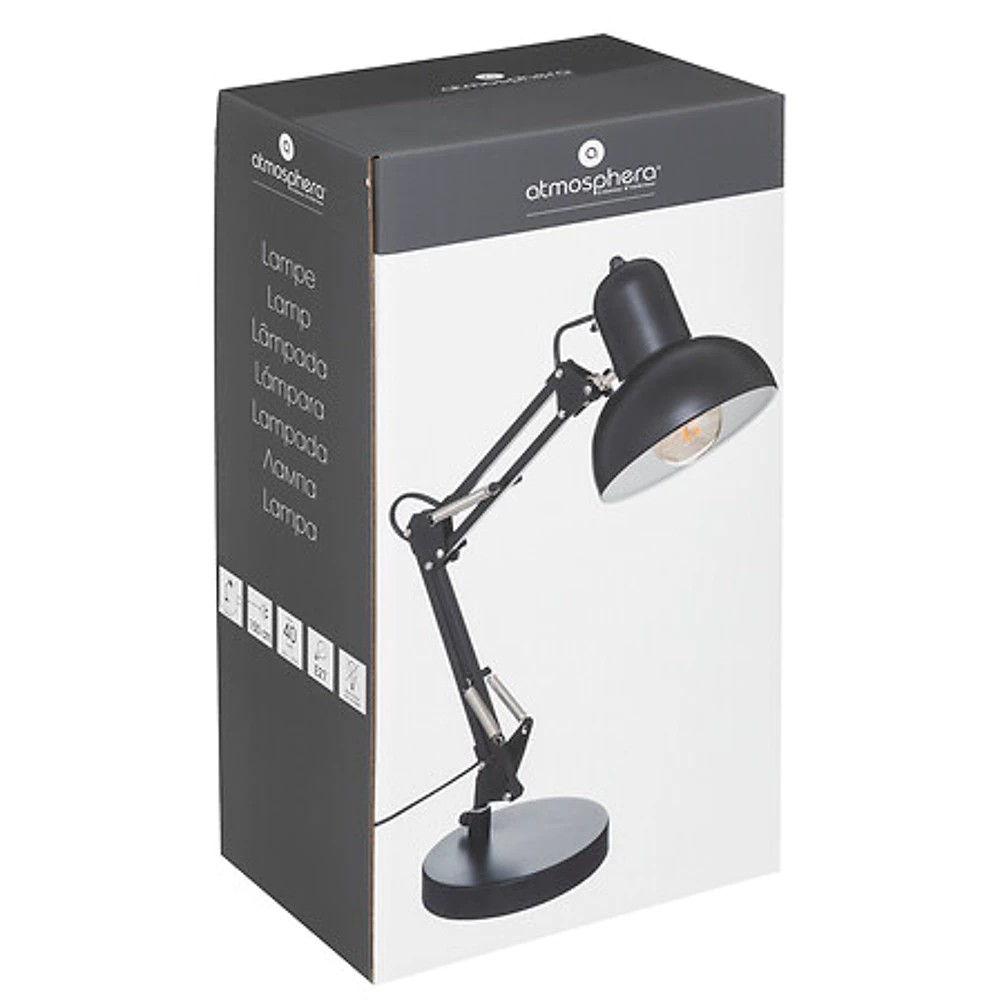 Lampe Arc bren nr h55.8, noir