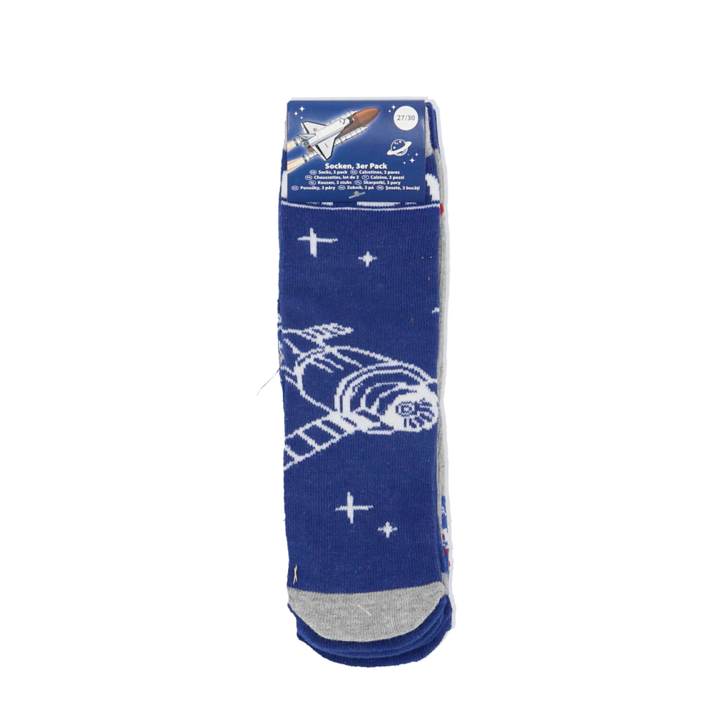 Lot de 3 paires de chaussettes Nasa - Bleu