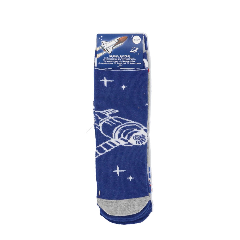 Lot de 3 paires de chaussettes Nasa - Bleu