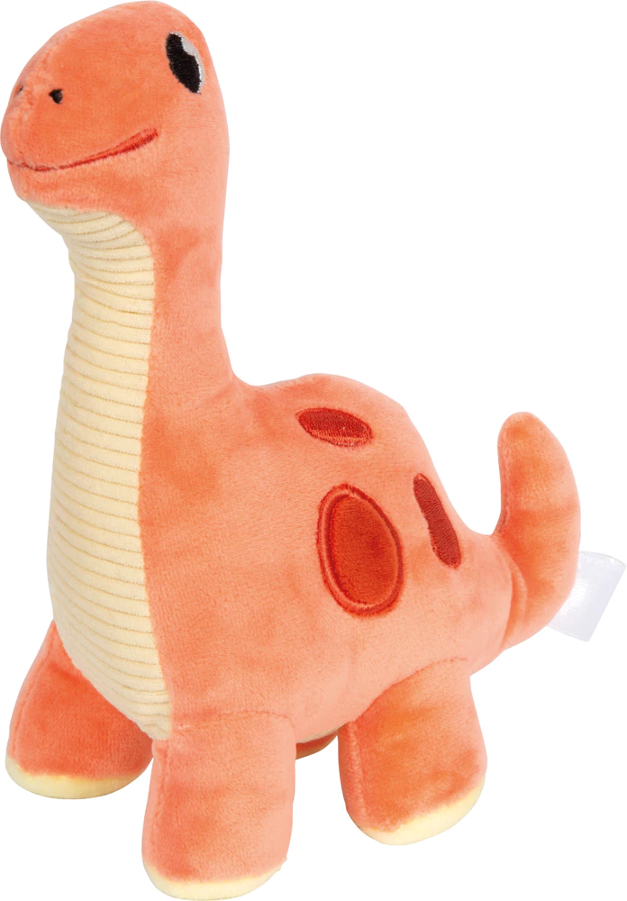 Peluche dinosaure rouge Dino, 8,5x13x19cm
