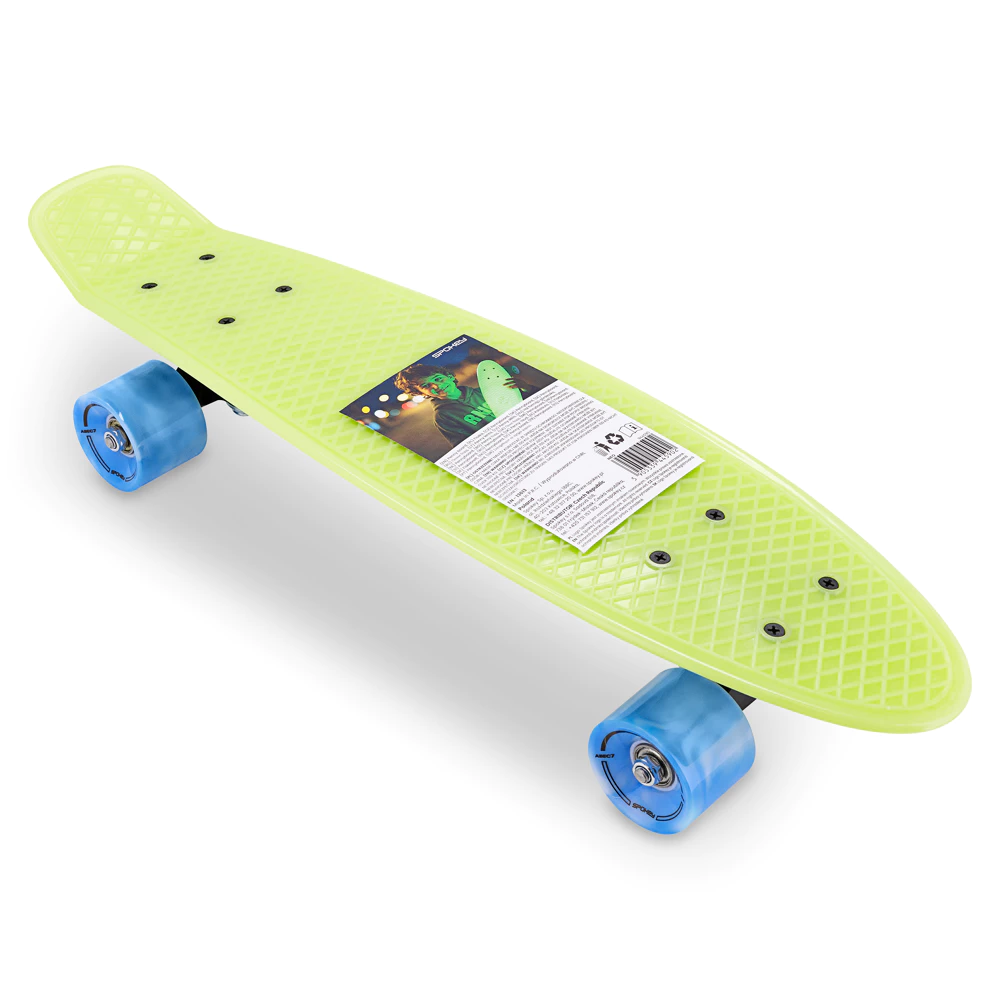 Planche à roulettes fluo Spokey NEO
