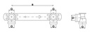 Rail de montage pour la batterie 1/2 x 15 l - 150 