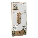 etagere fine 4 rangement tidy box, beige