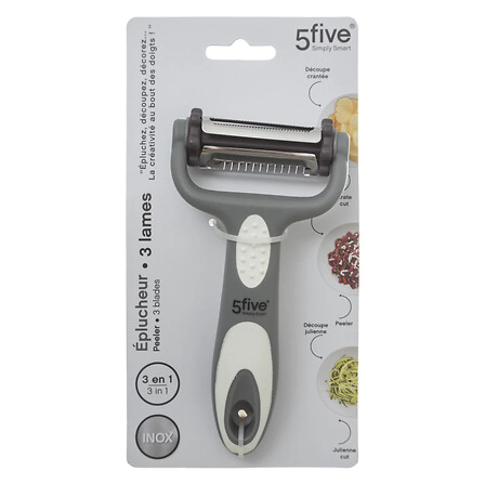 eplucheur rasoir 3 lames, gris clair