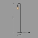 lampadaire keli nr h150, noir