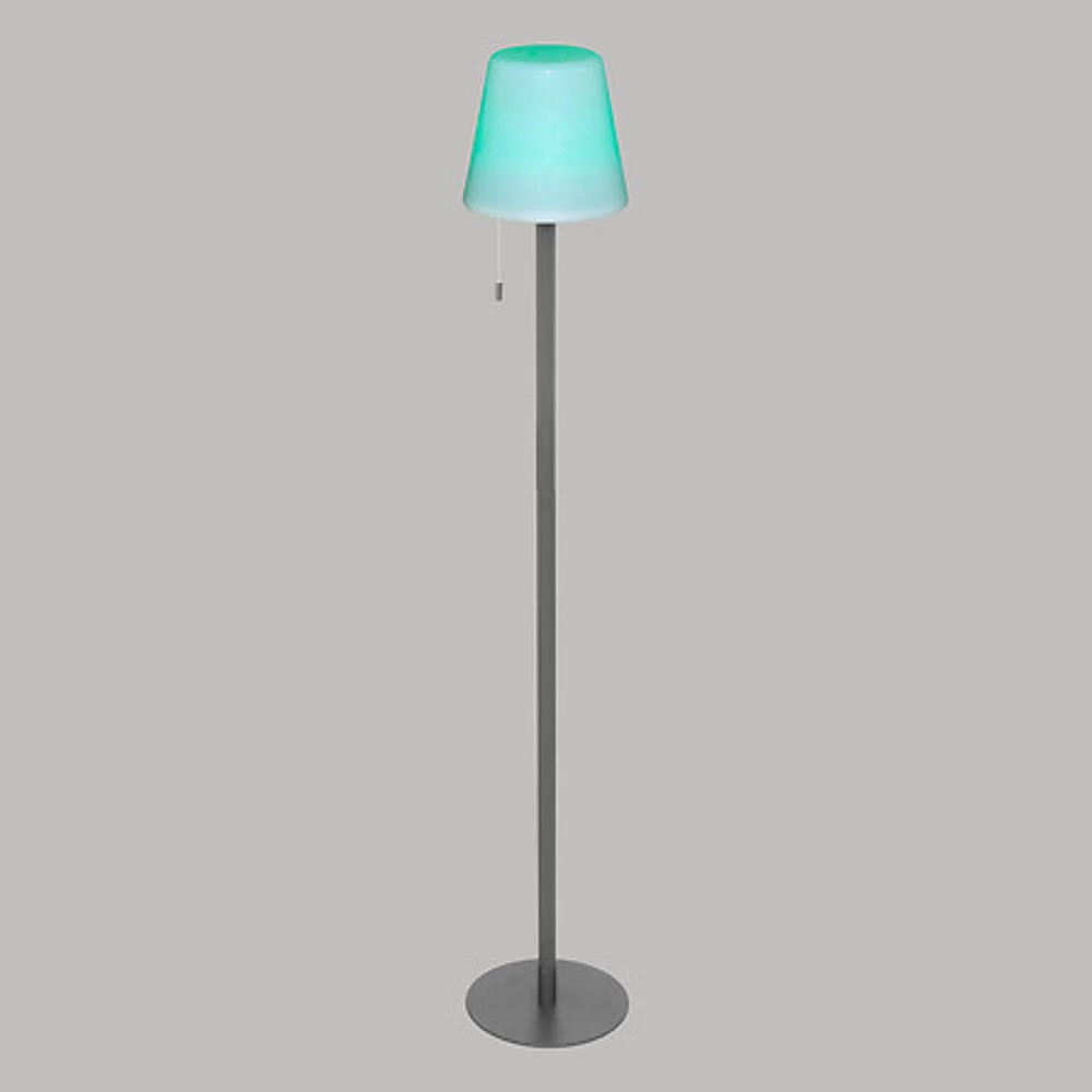 lampadaire extérieur usb zack graph h108, gris gra