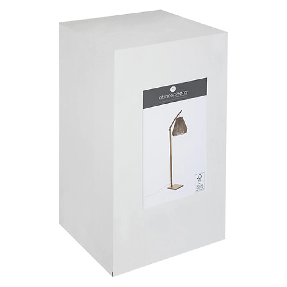 lampadaire arc palm naturel h158, beige