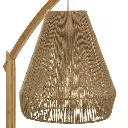 lampadaire arc palm naturel h158, beige