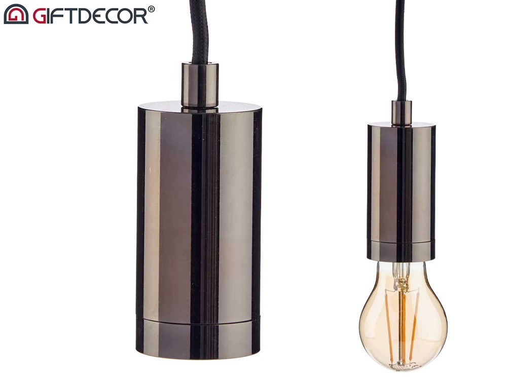 lampe à suspension acier noir
