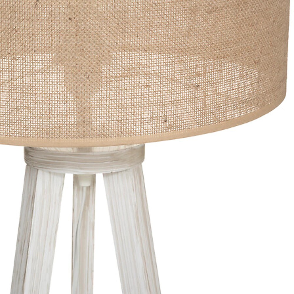 lampadaire trépied elva naturel h143, beige moyen