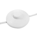 lampadaire trépied bahi blanche h160, blanc