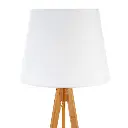 lampadaire trépied bahi blanche h160, blanc