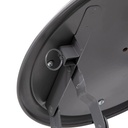 tabouret pliant velours noir, noir