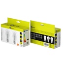 LOT DE 3 Ampoule LED G-TECH, A60, E27, 8,8 W, 806 lm, 4 000