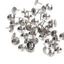 Lot de 50 épingles argentées pour bureau, étui Sta