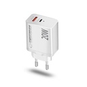 Chargeur mural USB-C PD 20 W / USB-A QC 3.0