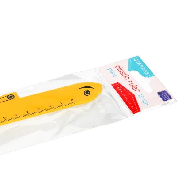 règle avion 15cm sac starpak avec un pendentif