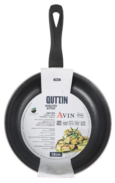 Poêle émaillée 28cm.avion Quttin