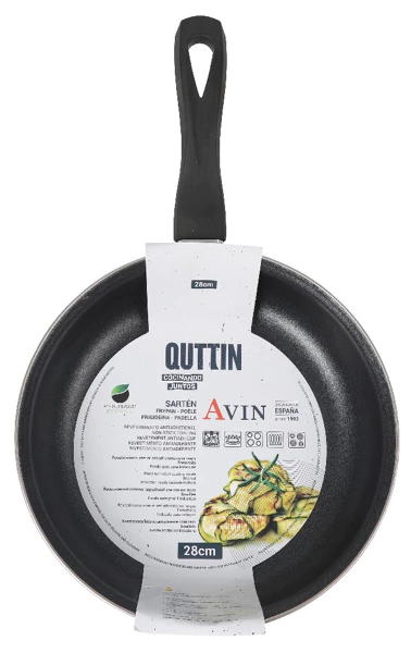 Poêle émaillée 28cm.avion Quttin
