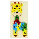 Puzzle Bois Girafe 10el 14x30 mc Feuille de Bois 8