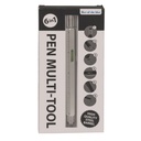 Stylo à bille, multi-outil, 6 en 1, 15 x 1,5 cm,