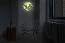 Autocollant LUNE qui brille dans le noir Diam20cm