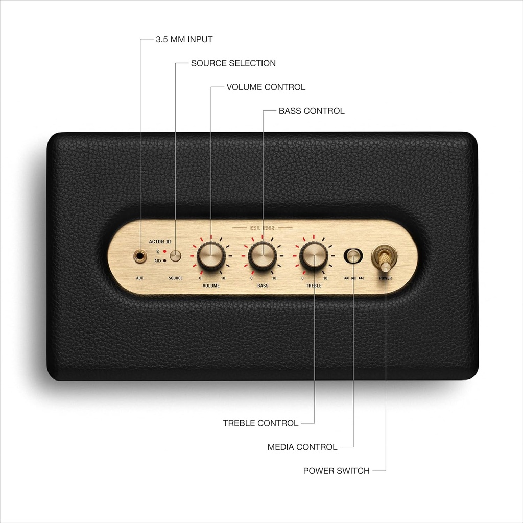 Marshall Acton III Bluetooth Black