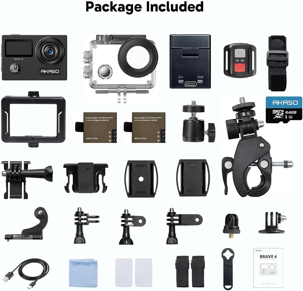 AKASO Brave 4 Action Camera 4K 30fps