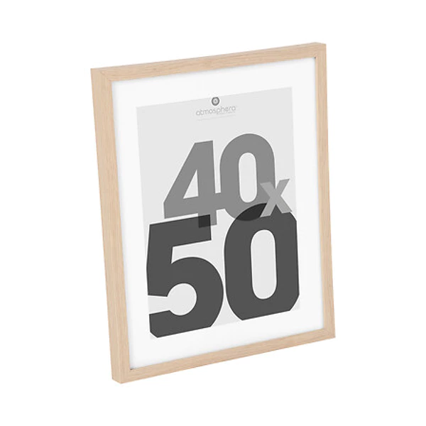 cadre photo naturel eva 40x50 dis, beige