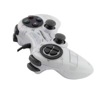 manette de jeu pc usb fighter blanche