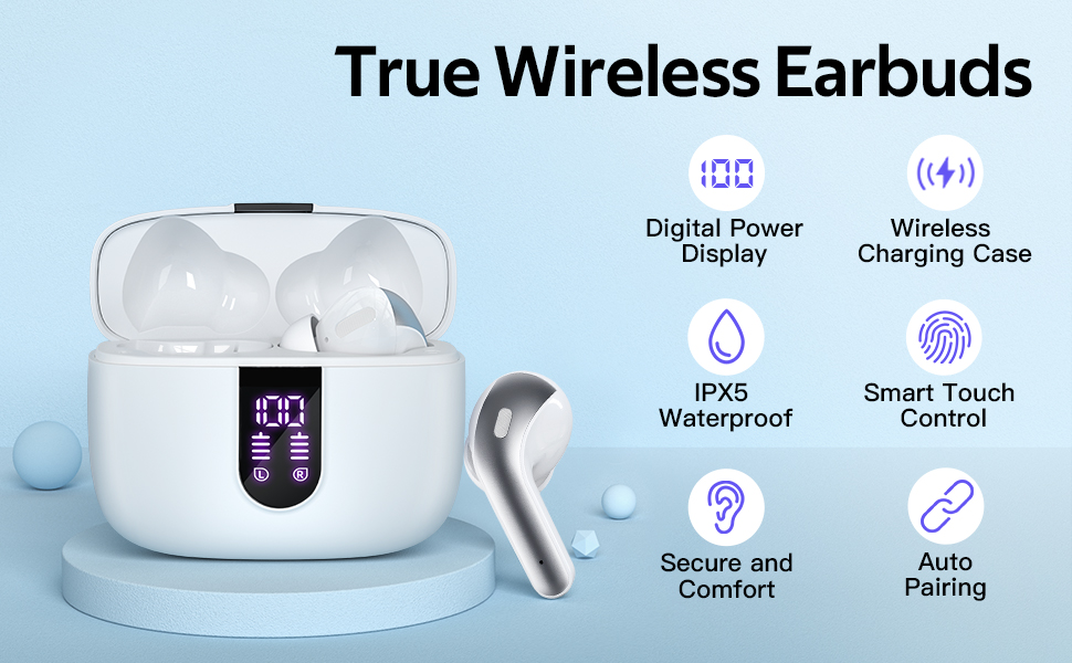 TAGRY X08 Ecouteurs Bluetooth sans fil