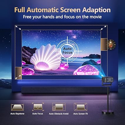 Projecteur video native 1080p HD wifi bluetooth SMART