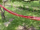 Hamac de jardin XXL pour deux personnes, grande barre beige